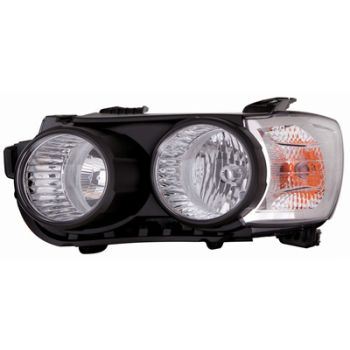 Chevrolet Aveo 2011+ Zwart Koplamp Links