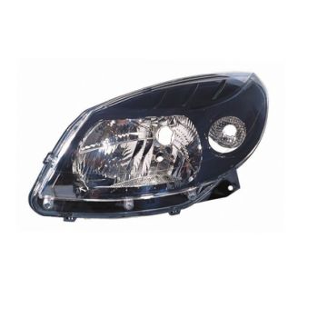 Dacia Sandero 2008-2012 Zwart Koplamp Links