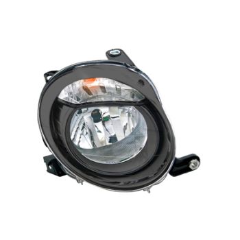 Fiat 500 2007-2015 Zwart Koplamp Rechts