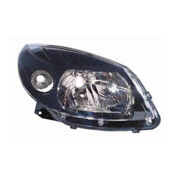 Dacia Sandero 2008-2012 Zwart Koplamp Rechts