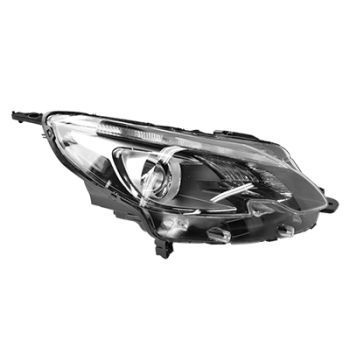 Peugeot 2008 2016-2019 Zwart Koplamp Rechts