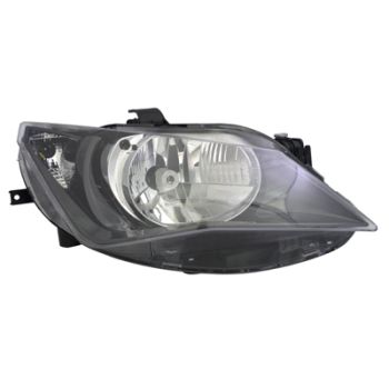Seat Ibiza 2012-2015 Zwart Koplamp Rechts
