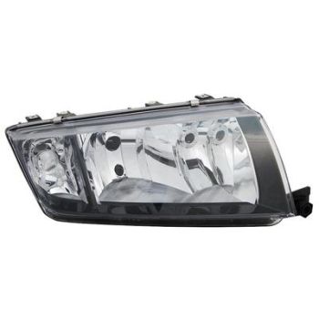 Skoda Fabia 2000-2007 Zwart Koplamp Rechts
