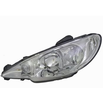 Peugeot 206 H7+H1 Helder Glas Koplamp Links