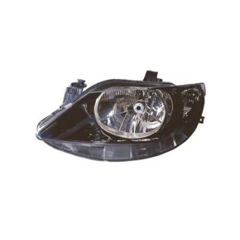 Seat Ibiza 2008-2012 H4 Koplamp Zwart Links