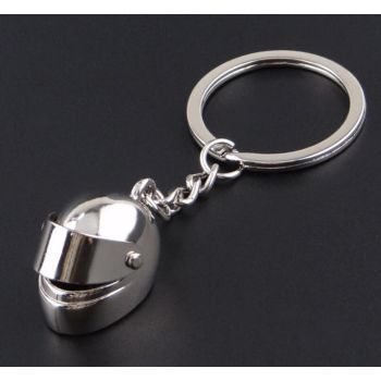 Sleutelhanger Motor Helm Chroom