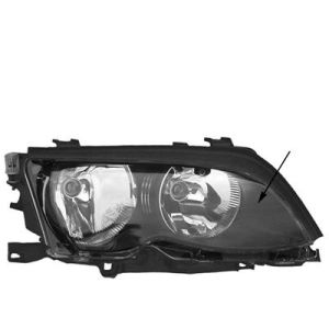 BMW E46 02-05 Sedan/Break Zwart Koplamp Rechts