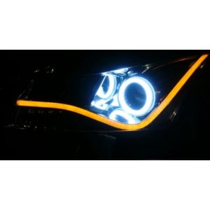 DRL LED ORANJE 60 cm Flexibel 75xLED
