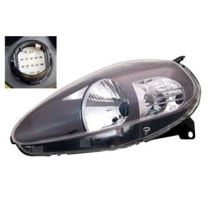 Fiat Grande Punto 2006-2008 Koplamp Donker Links