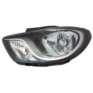 Hyundai i10 2011-2013 Zwart Koplamp Links