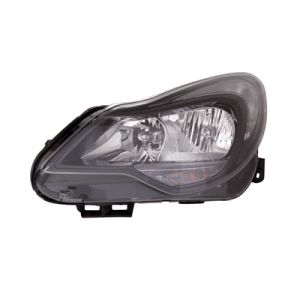 Opel Corsa D 2013-2015 Zwart Koplamp Links