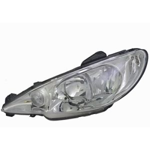 Peugeot 206 H7+H1 Helder Glas Koplamp Links