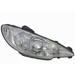 Peugeot 206 H7+H1 Helder Glas Koplamp Rechts