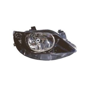 Seat Ibiza 2008-2012 H4 Koplamp Zwart Rechts