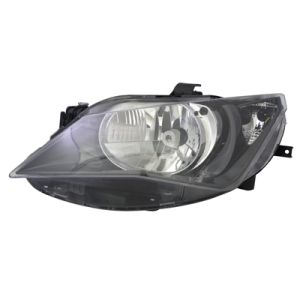 Seat Ibiza 2012-2015 Zwart Koplamp Links