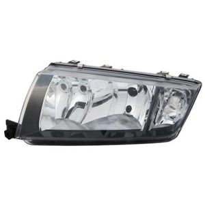Skoda Fabia 2000-2007 Zwart Koplamp Links