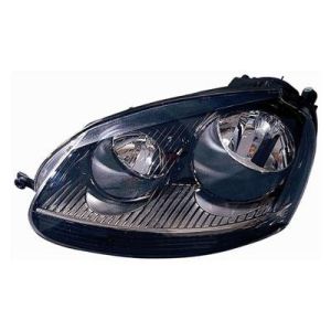 Volkswagen Golf 5 Koplamp zwart/chroom Links