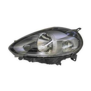 Fiat Punto + Evo Zwart Koplamp Links