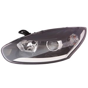 Renault Megane 2014-2016 Zwart/Wit Koplamp Links