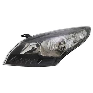 Renault Megane 2009-2012 Zwart Koplamp Links